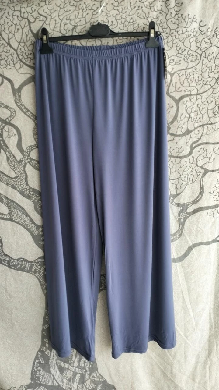 Wijde blauwe broek – photo 3
